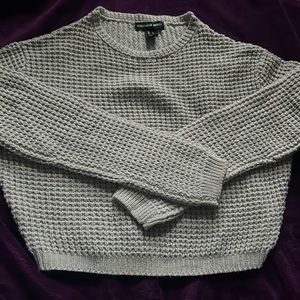 Gray knit streetwear Society sweater